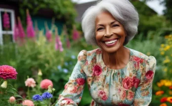 Femme Senior heureuse dans son âge