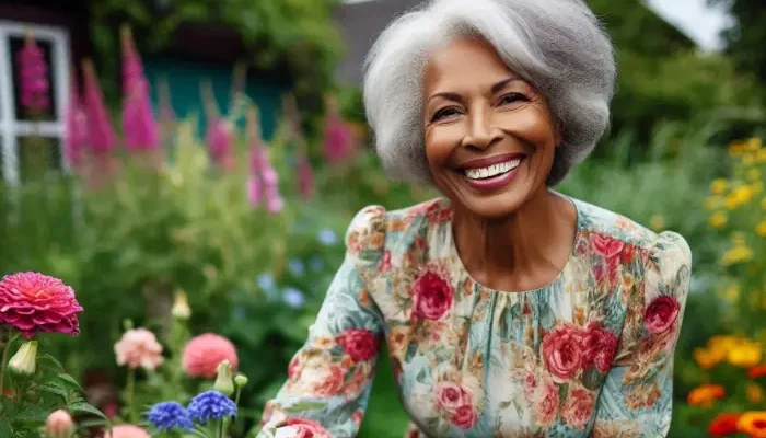 Femme Senior heureuse dans son âge