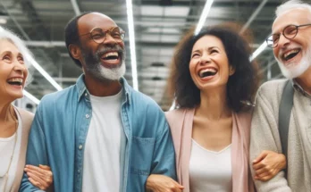 Image des Seniors dans un Super marché